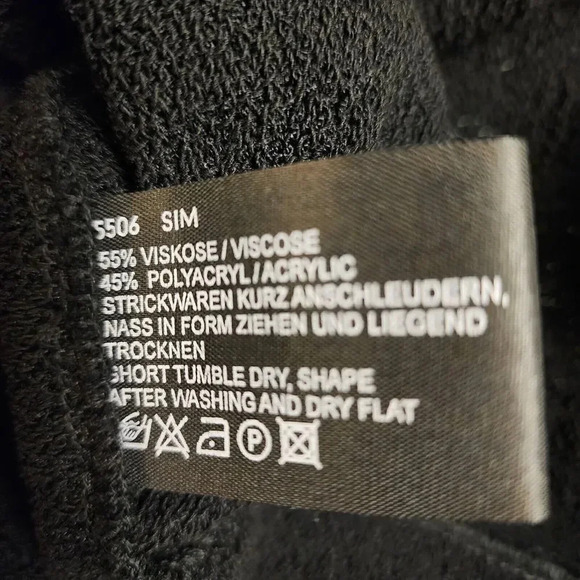 New $285 Annette Gortz Black Olive Sleeveless Stretch Sweater Size Large SIM5506 - Picture 5 of 8